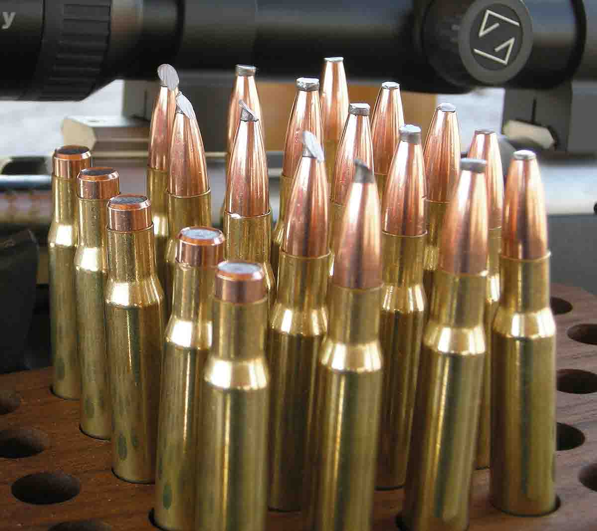 The strange array of ammunition created a few comments from shooters at the range. Most stuck around to see the surprising results.